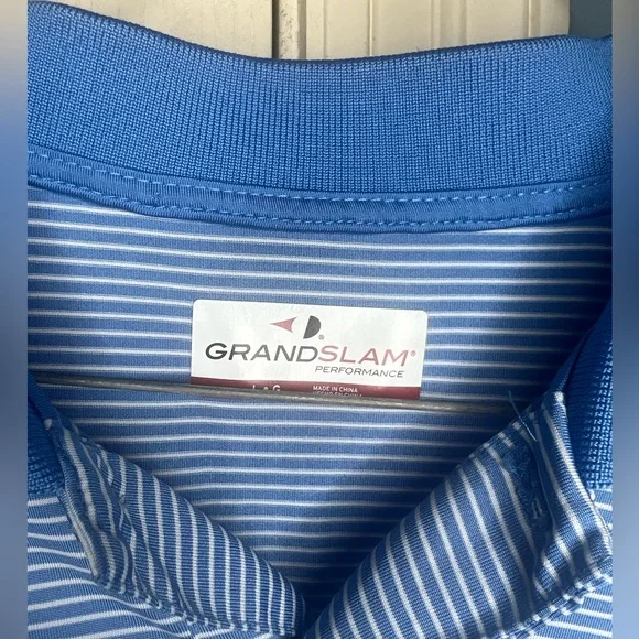 Grand Slam Moisture Wick Polo Shirt Size Large - Picture 2 of 6